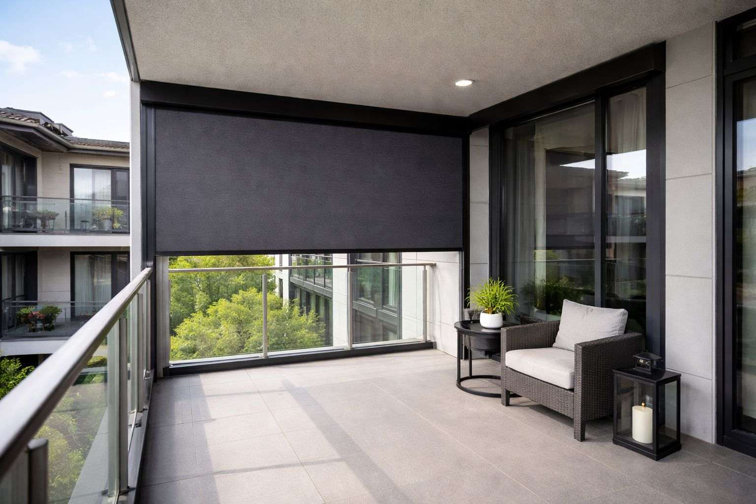 Two Side Screens privacy screen configuration